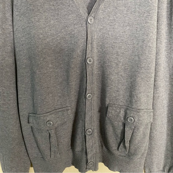 Express Gray Men Cardigan Size X-Large - Picture 8 of 14